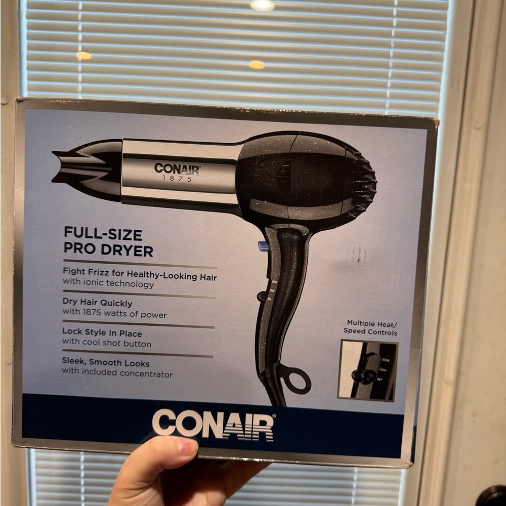 Conair Hair Dryer, 1875W Full Size Hair Dryer